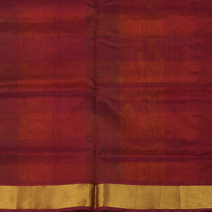 Hayagrivas Handloom Multicolour Checks Pure Silk Cotton Saree with Maroon Border KBE942H8-9