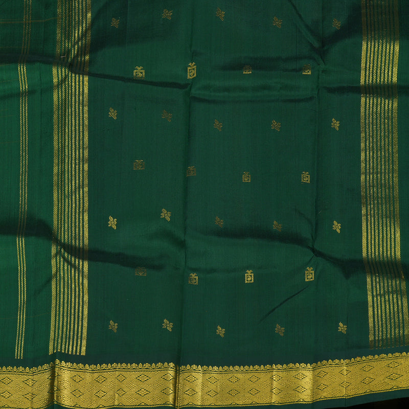 Hayagrivas Handloom Multicolour Checks Kanjivaram Silk Saree KBE944H1-2