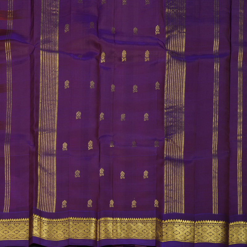Hayagrivas Handloom Multicolour Checks Kanjivaram Silk Saree KBE944H1-5