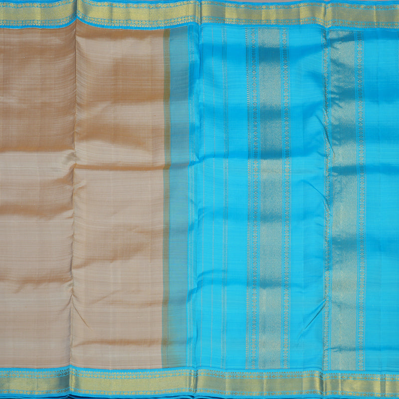 Hayagrivas Handloom Beige Ten Yards Silk Madisar KBE945H1-1