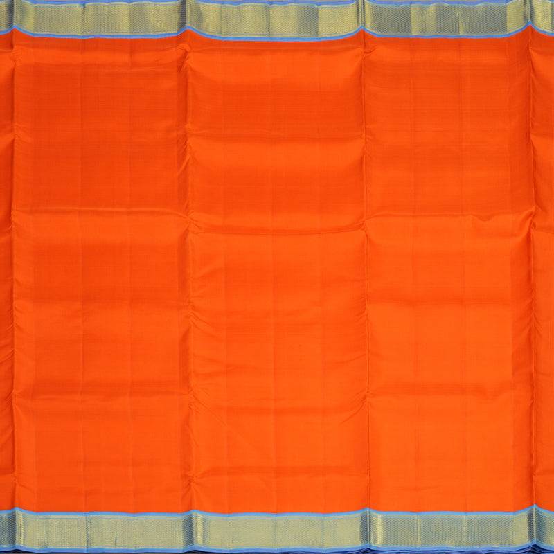 Hayagrivas Handloom Fanta Orange Ten Yards Silk Madisar KBE945H1-7