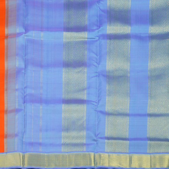 Hayagrivas Handloom Fanta Orange Ten Yards Silk Madisar KBE945H1-7
