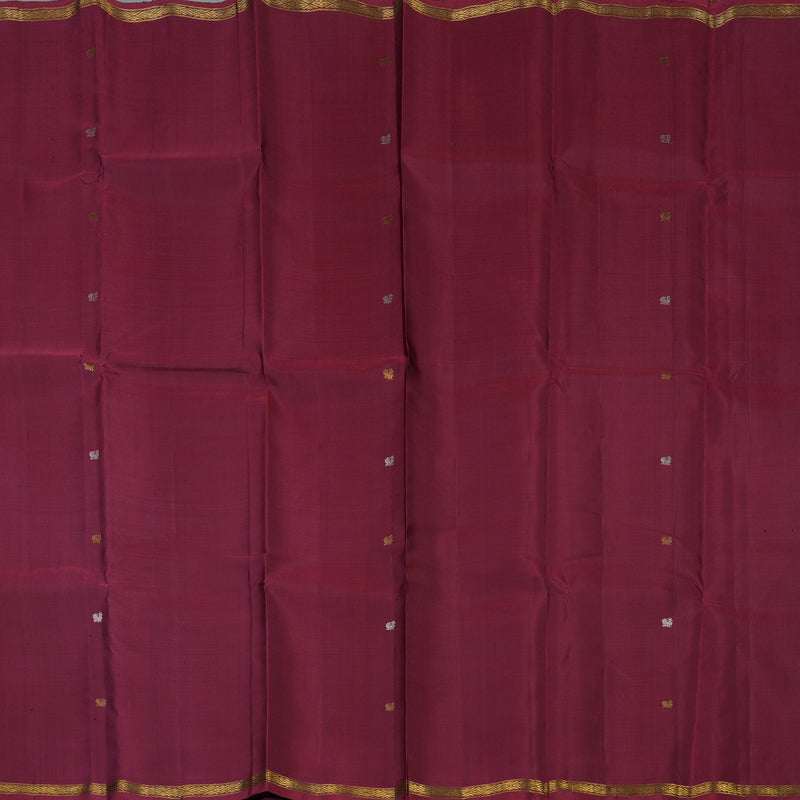 Hayagrivas Handloom Pinkish-Maroon Kanjivaram Silk Saree KBE946H11-1