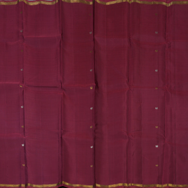 Hayagrivas Handloom Pinkish-Maroon Kanjivaram Silk Saree KBE946H11-1