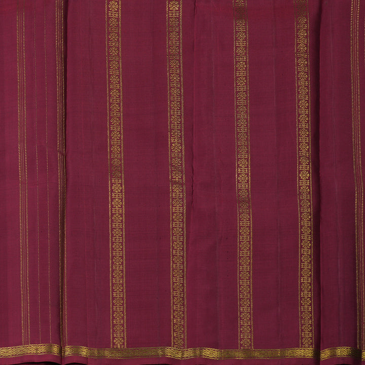 Hayagrivas Handloom Pinkish-Maroon Kanjivaram Silk Saree KBE946H11-1