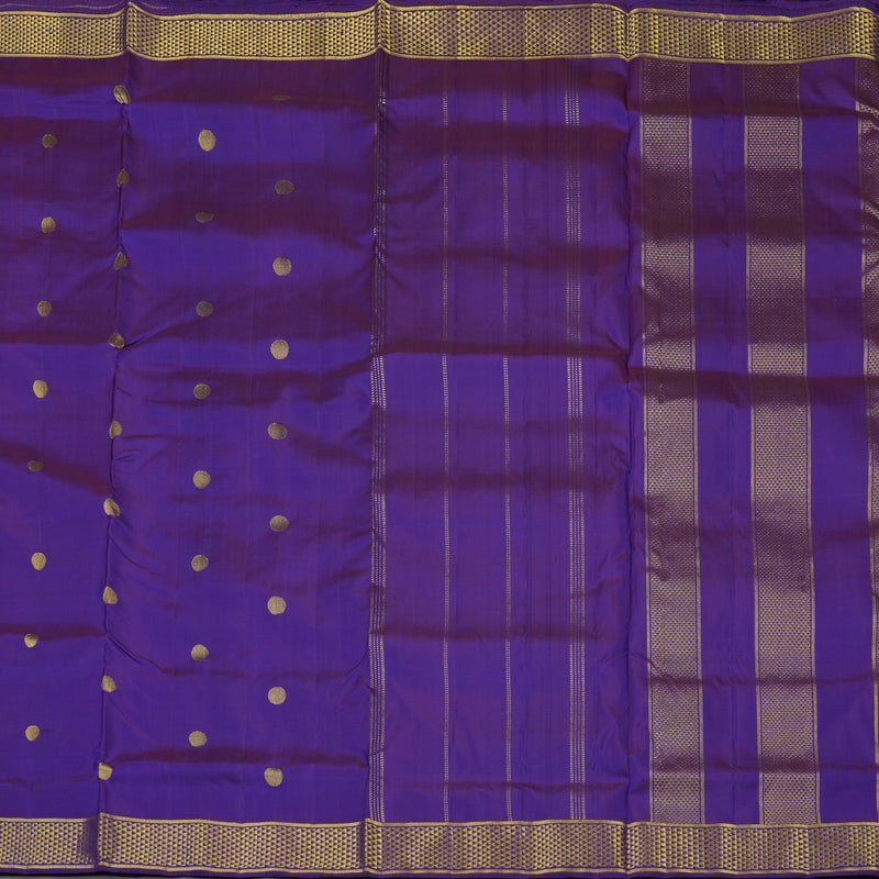 Hayagrivas Handloom Purple Ten Yards Silk Madisar KBE946H2-3