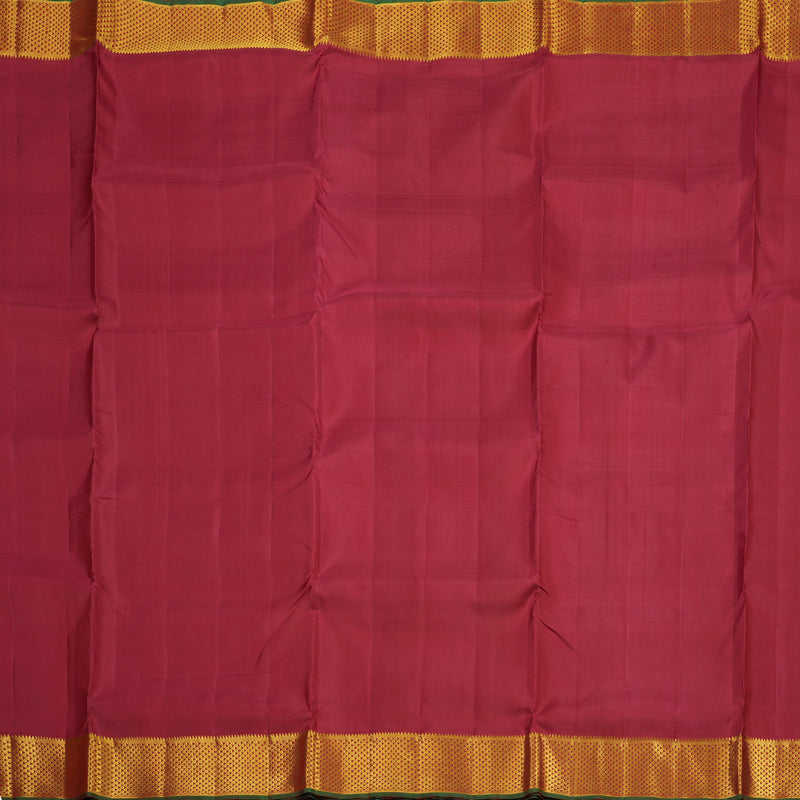 Hayagrivas Handloom Maroon Kanjivaram Ten Yards Silk Saree KBE949H1-1