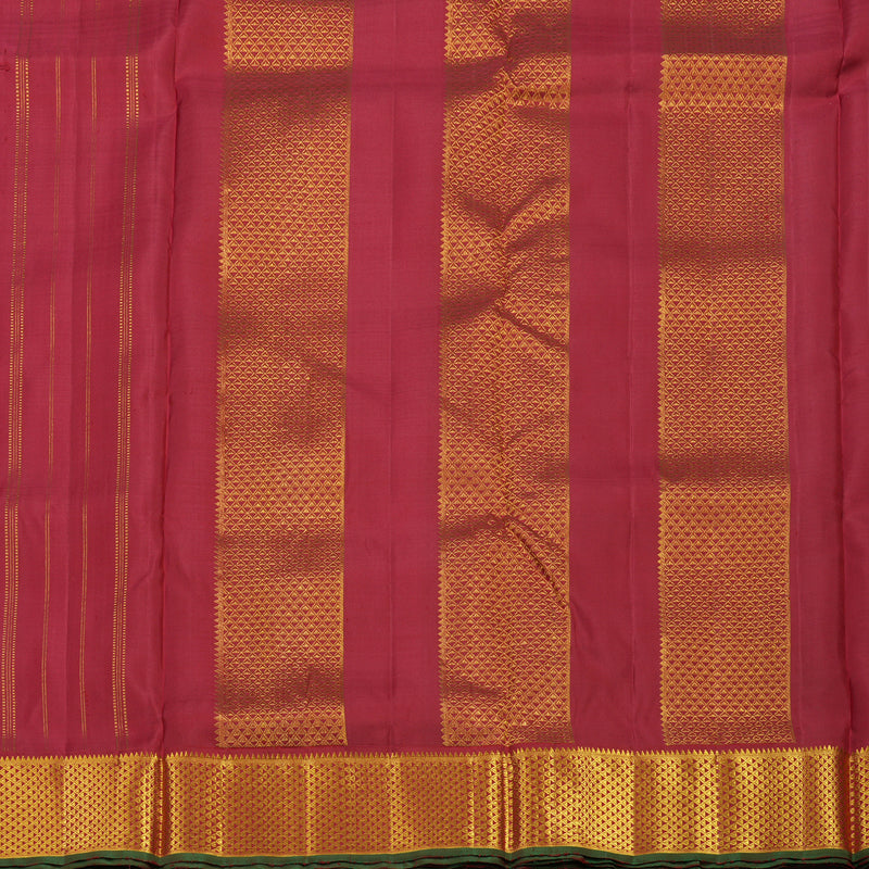 Hayagrivas Handloom Maroon Kanjivaram Ten Yards Silk Saree KBE949H1-1