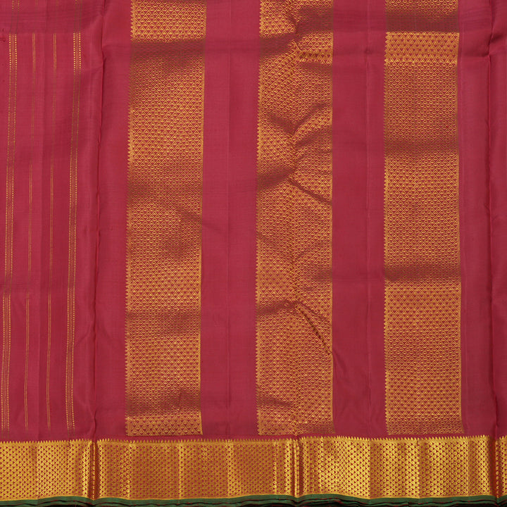 Hayagrivas Handloom Maroon Kanjivaram Ten Yards Silk Saree KBE949H1-1