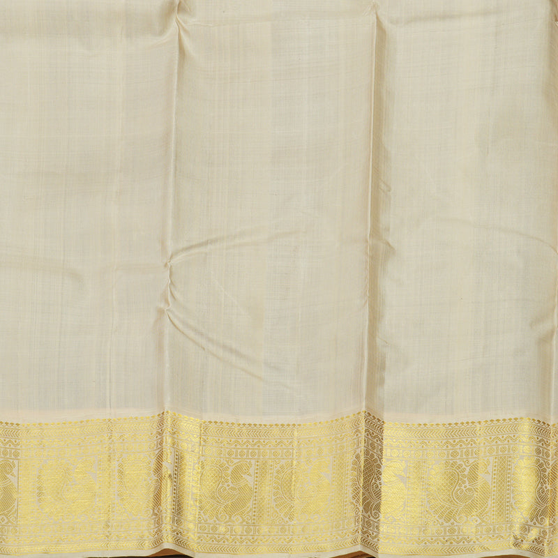 Hayagrivas Handloom Wine Purple Kanjivaram Silk Saree with Half White Border KBE978I2-1