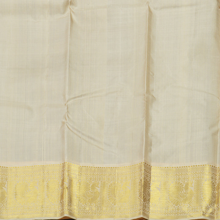 Hayagrivas Handloom Wine Purple Kanjivaram Silk Saree with Half White Border KBE978I2-1