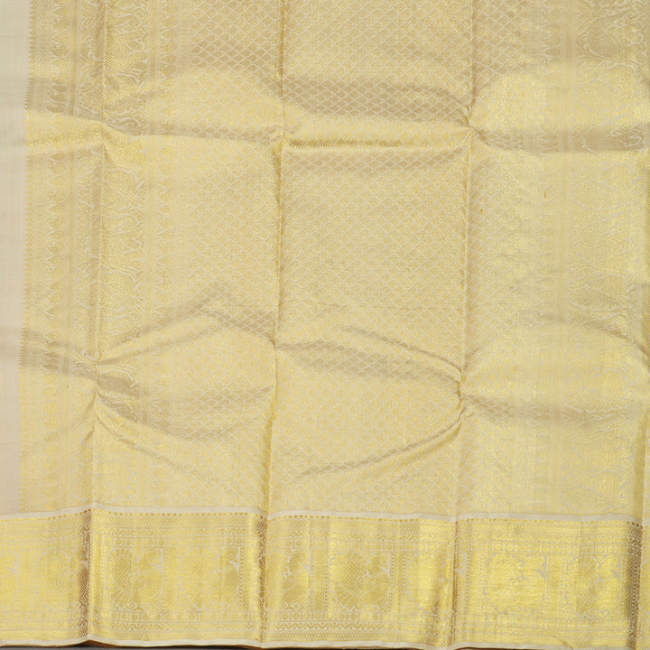 Hayagrivas Handloom Wine Purple Kanjivaram Silk Saree with Half White Border KBE978I2-1