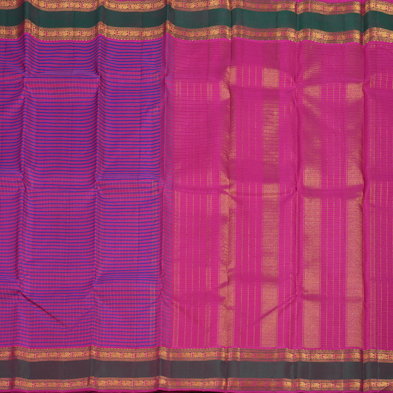 Hayagrivas Handloom Kanjivaram Silk Saree in Vibrant Multicolour KBE979I10-2