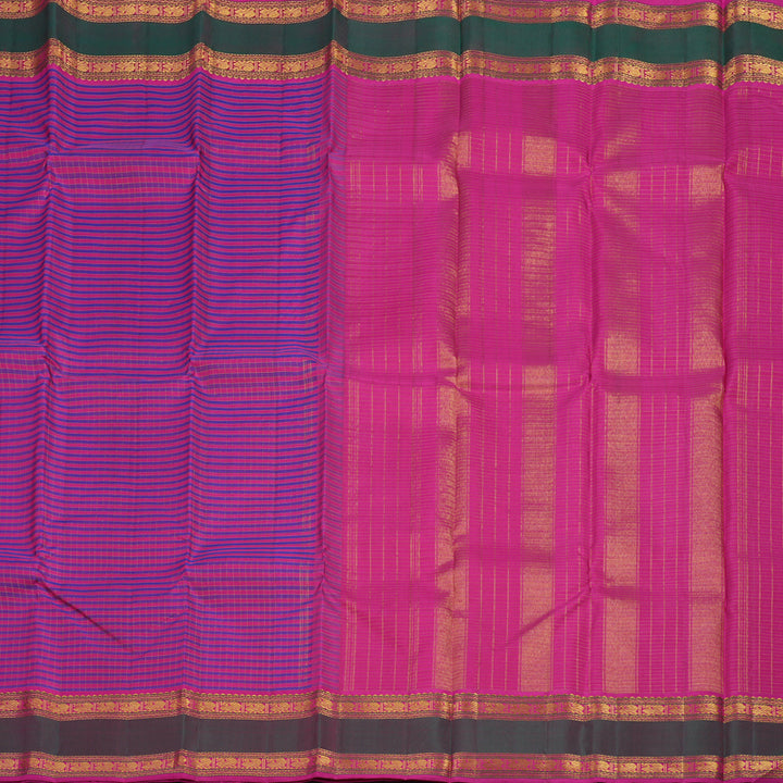 Hayagrivas Handloom Kanjivaram Silk Saree in Vibrant Multicolour KBE979I10-2