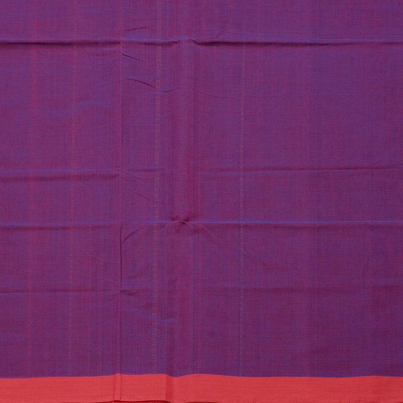 Hayagrivas Handloom Pure Cotton Saree in Delightful Purple KBE97D12-2