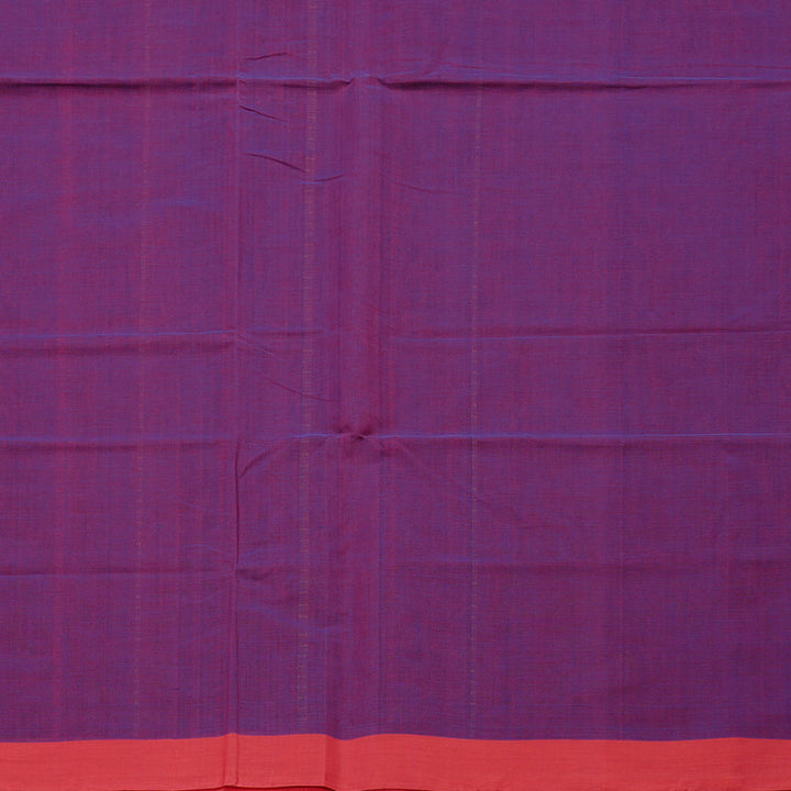 Hayagrivas Handloom Pure Cotton Saree in Delightful Purple KBE97D12-2