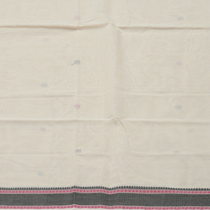 Hayagrivas handloom Beaming Beige Cotton Saree KBE97D13-3