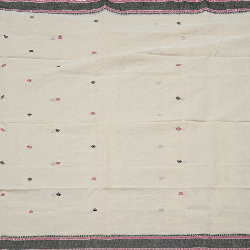 Hayagrivas handloom Beaming Beige Cotton Saree KBE97D13-3