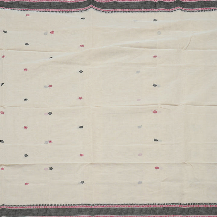 Hayagrivas handloom Beaming Beige Cotton Saree KBE97D13-3