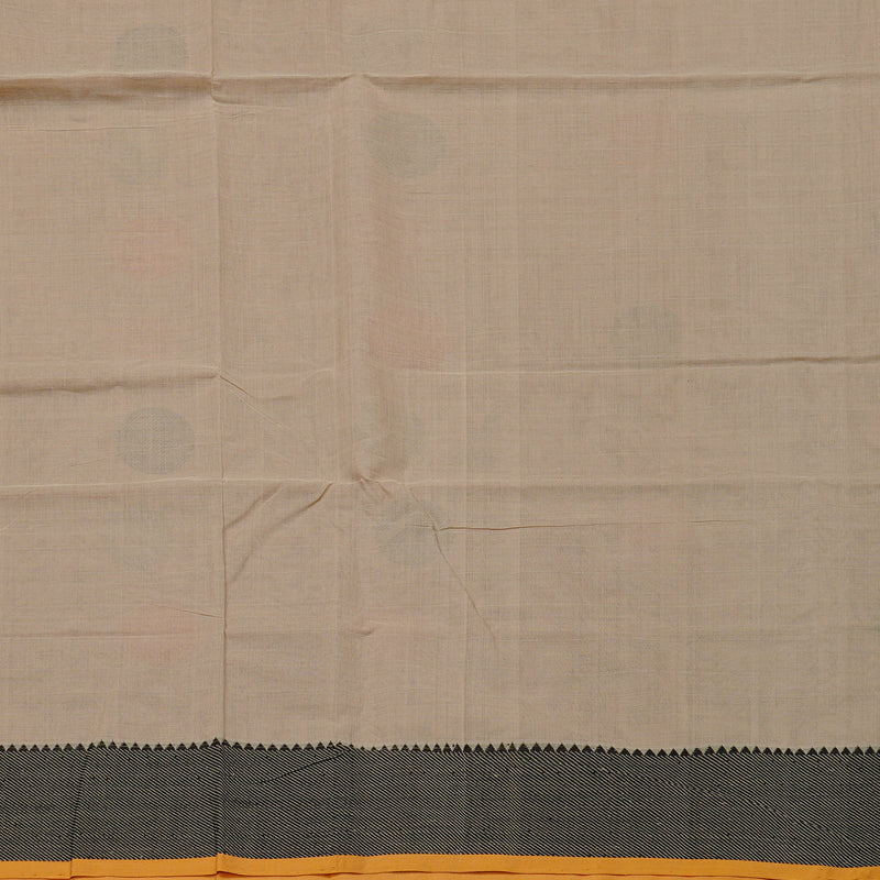 Hayagrivas Handloom Pure Cotton Saree in Enchanting Beige KBE97D15-1