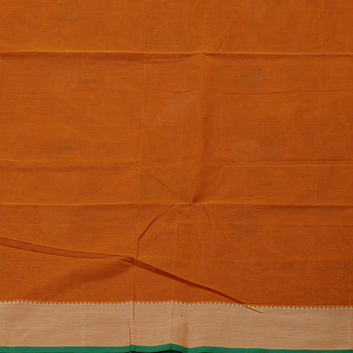 Hayagrivas Handloom Pure Cotton Saree in Distinctive Honey Mustard KBE97D15-2