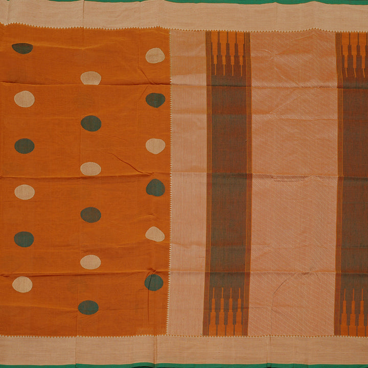 Hayagrivas Handloom Pure Cotton Saree in Distinctive Honey Mustard KBE97D15-2