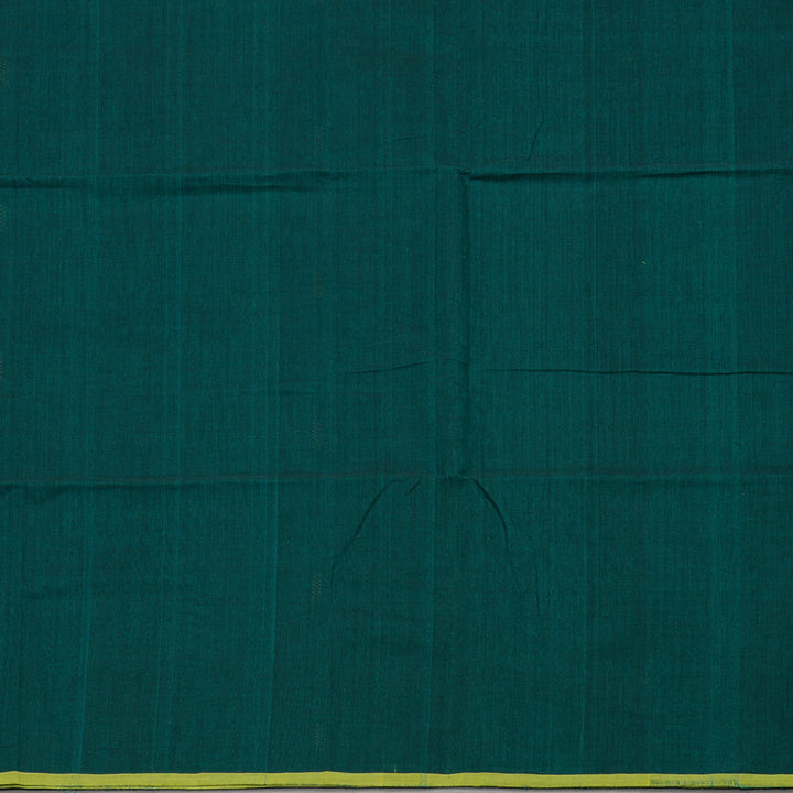 Hayagrivas Handloom Pure Cotton Saree in Impressive Peacock Green KBE97D3-2
