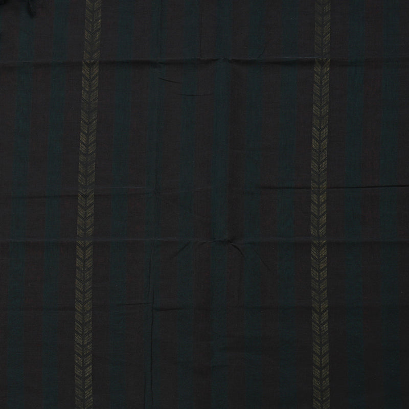 Hayagrivas Handloom Pure Cotton Saree in Unique Teal Green with Dark Maroon KBE97D7-4