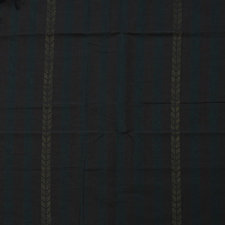 Hayagrivas Handloom Pure Cotton Saree in Unique Teal Green with Dark Maroon KBE97D7-4