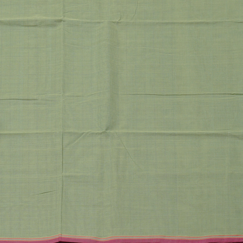 Hayagrivas Handloom Pure Cotton Saree in Gentle Light Pastel Green KBE98D10-2