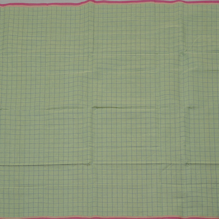 Hayagrivas Handloom Pure Cotton Saree in Gentle Light Pastel Green KBE98D10-2