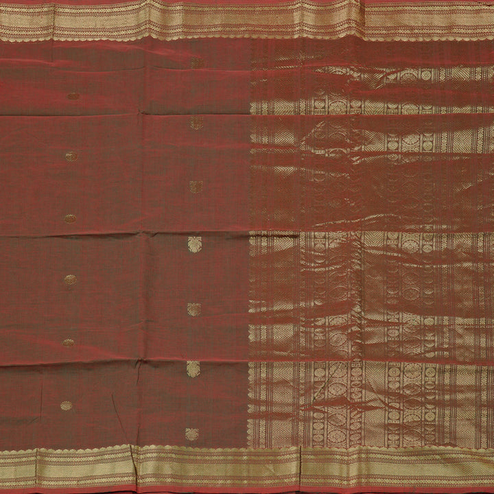 Hayagrivas Handloom Pure Cotton Saree in Elegant Mandhalir KBE98D11-2