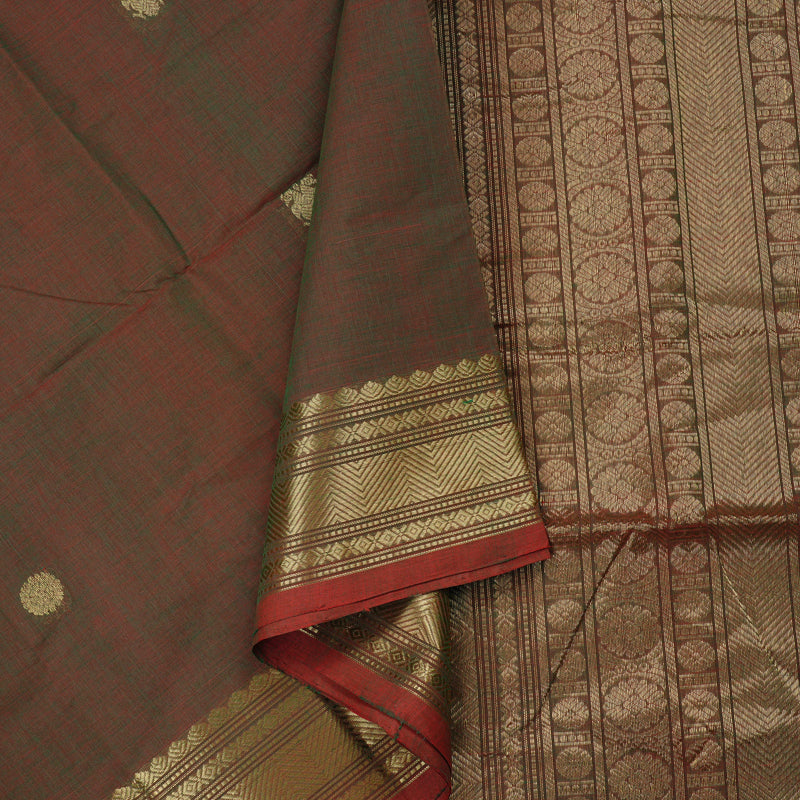 Hayagrivas Handloom Pure Cotton Saree in Elegant Mandhalir KBE98D11-2