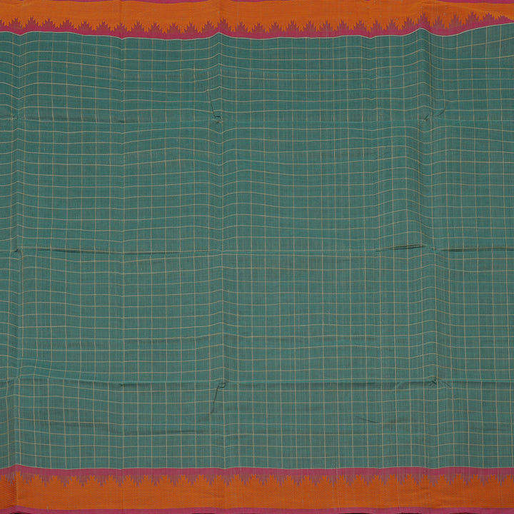 Hayagrivas Handloom Pure Cotton Saree in Stylish Pastel Blue KBE98D13-1