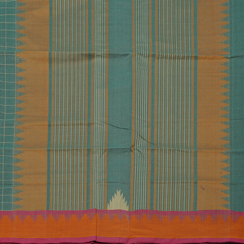 Hayagrivas Handloom Pure Cotton Saree in Stylish Pastel Blue KBE98D13-1