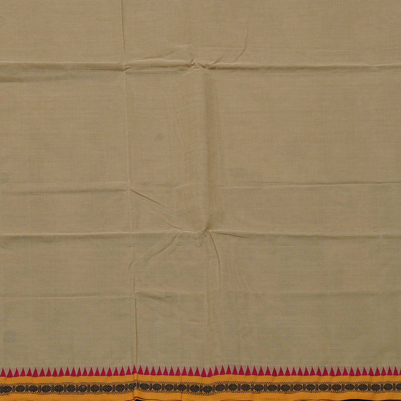 Hayagrivas Handloom Pure Cotton Saree in Soothing Sandal KBE98D6-2