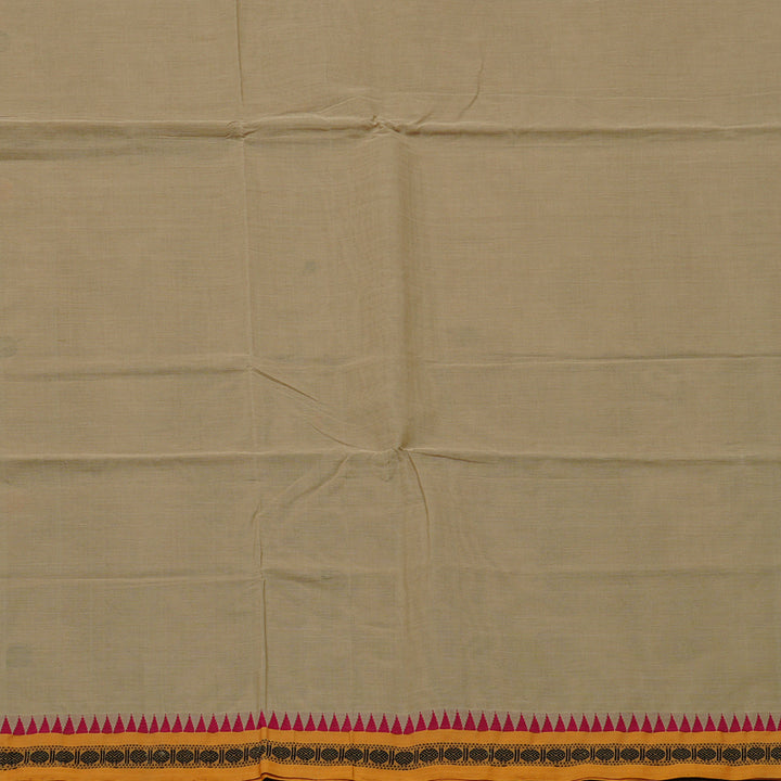 Hayagrivas Handloom Pure Cotton Saree in Soothing Sandal KBE98D6-2