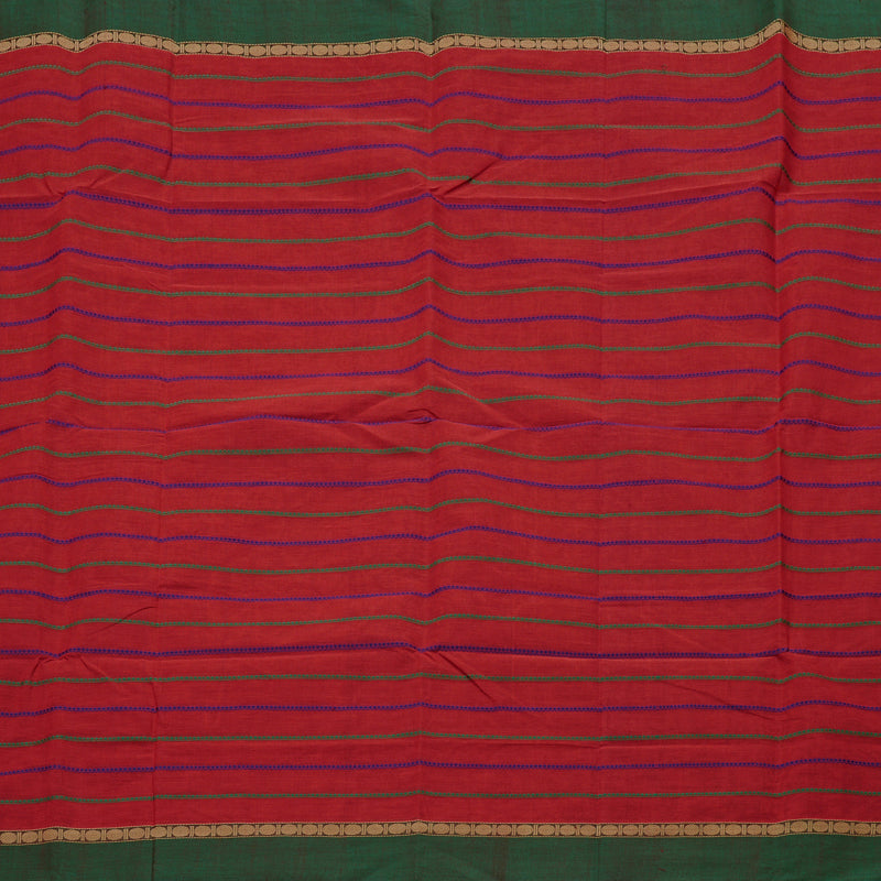 Hayagrivas Handloom Pure Cotton Saree in Regal Maroon KBE98D7-1