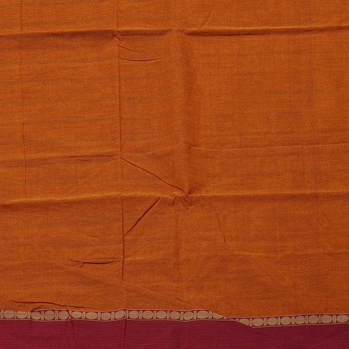 Hayagrivas Handloom Pure Cotton Saree in Elegant Honey Mustard KBE98D7-2