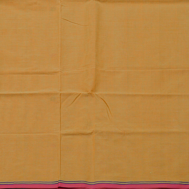 Hayagrivas Handloom Pure Cotton Saree in Gorgeous Sandal Yellow KBE98D8-1