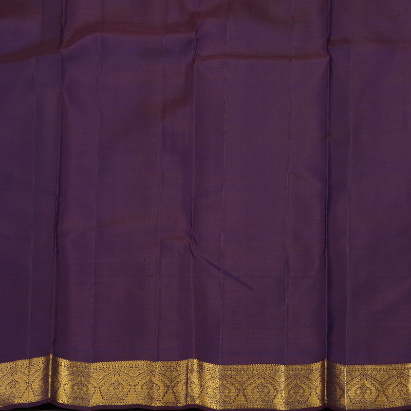 Hayagrivas Handloom Wine Purple Kanjivaram Silk Saree KBE991I7-1