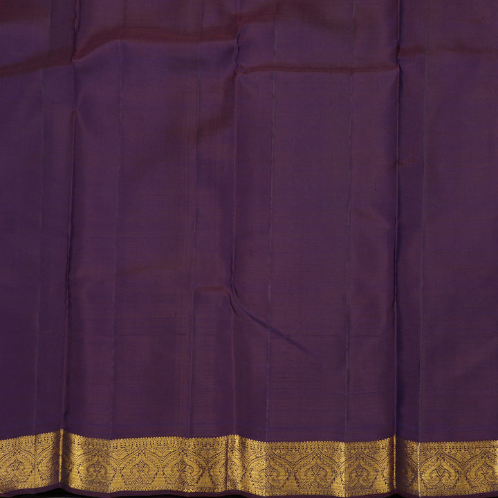 Hayagrivas Handloom Wine Purple Kanjivaram Silk Saree KBE991I7-1
