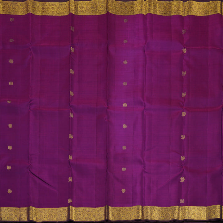 Hayagrivas Handloom Wine Purple Kanjivaram Silk Saree KBE991I7-1