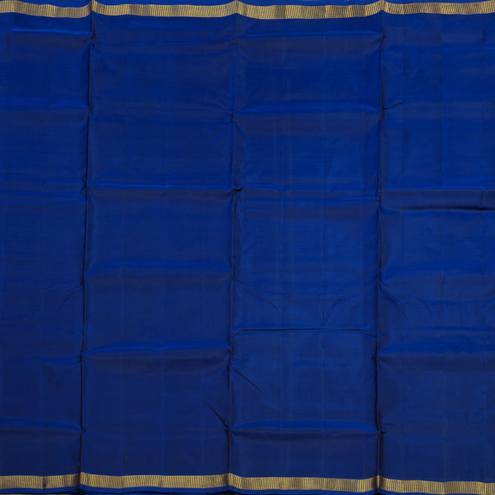 Hayagrivas Handloom Midnight Blue Kanjivaram Ten Yards Silk Saree KBE992I6-1