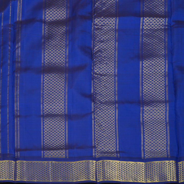 Hayagrivas Handloom Dual Tone (Green & Yellow) Kanjivaram Ten Yards Silk Saree KBE995I2-2