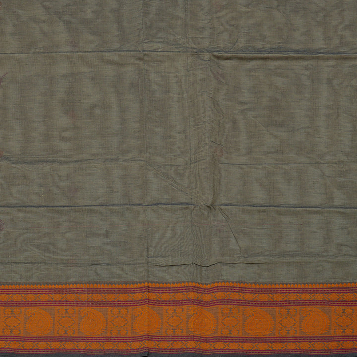 Hayagrivas Handloom Pure Cotton Saree in Soothing Beige KBE99D1-3