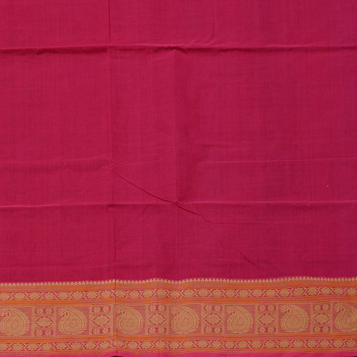 Hayagrivas Handloom Pure Cotton Saree in Opulent Dark Purple KBE99D1-6