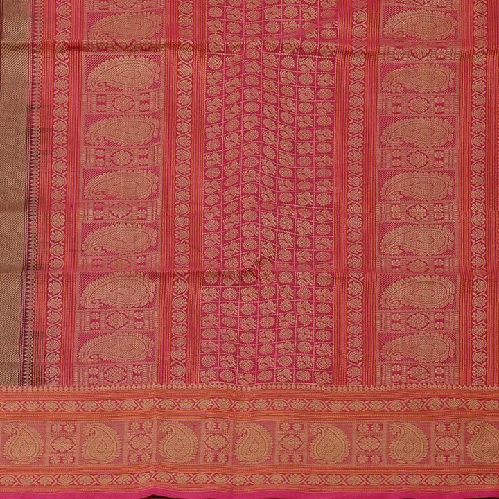 Hayagrivas Handloom Pure Cotton Saree in Opulent Dark Purple KBE99D1-6