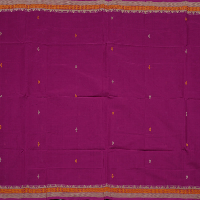 Hayagrivas Handloom Pure Cotton Saree in Enchanting Purple KBE99D14-1