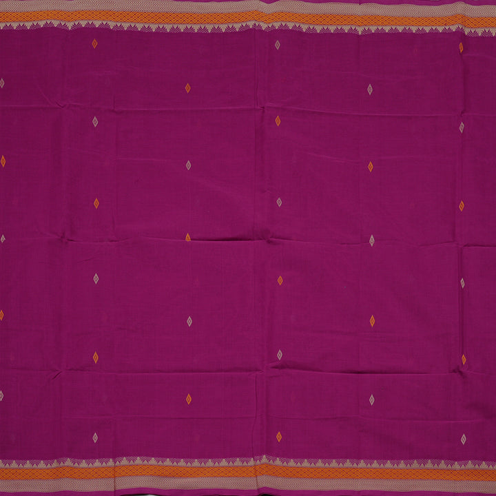 Hayagrivas Handloom Pure Cotton Saree in Enchanting Purple KBE99D14-1